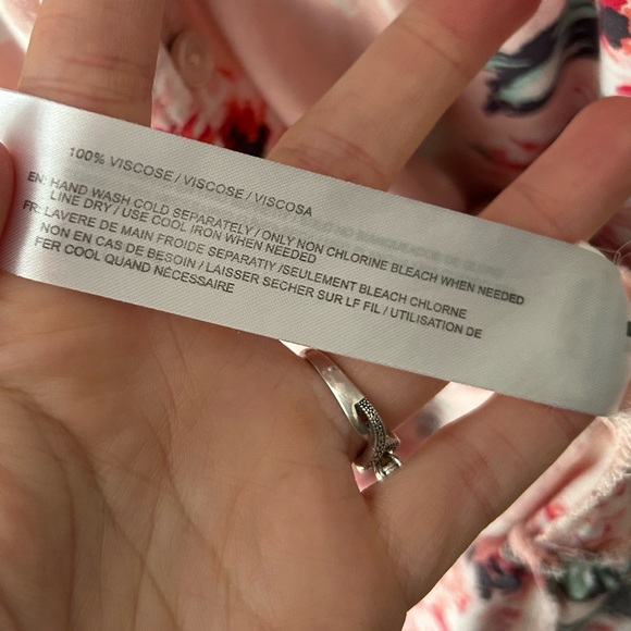 Band of Gypsies Small  Pink Floral Flowy Maxi Dress - Picture 3 of 4